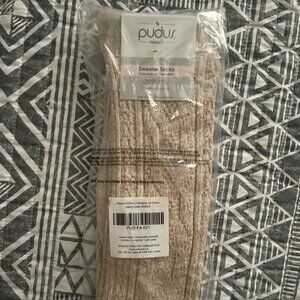 pudus Lifetstyle Sweater Socks Tall Brown warm winter